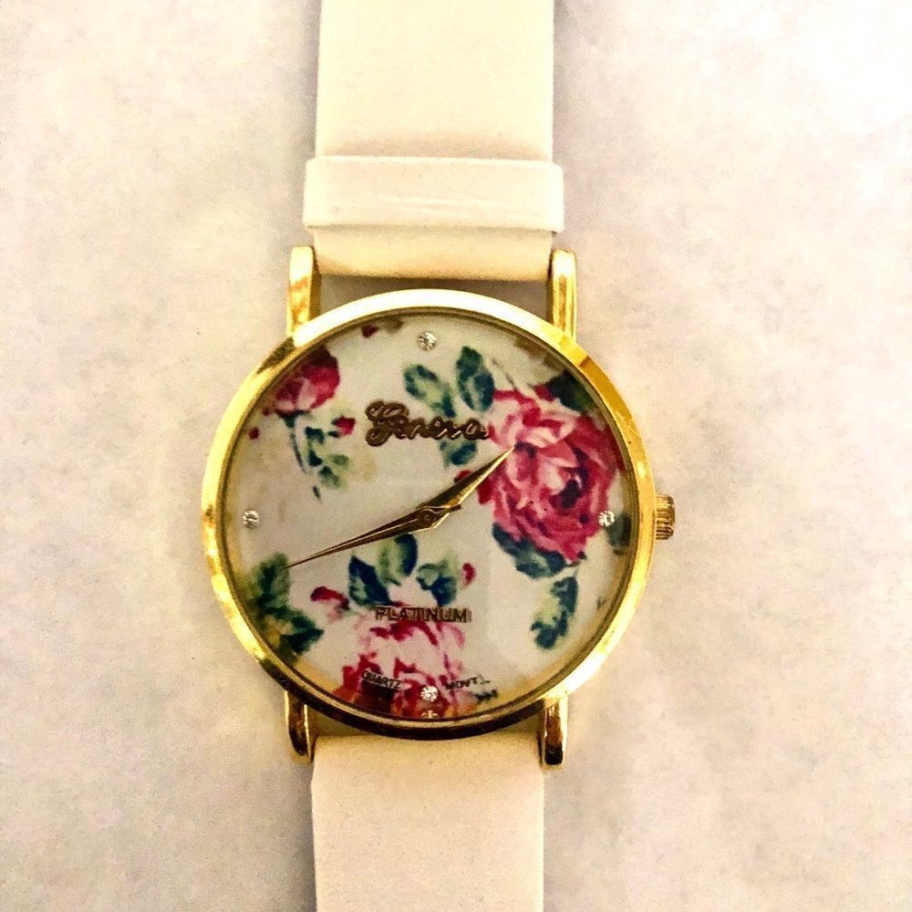 Guess Watch w/ Leather Strap